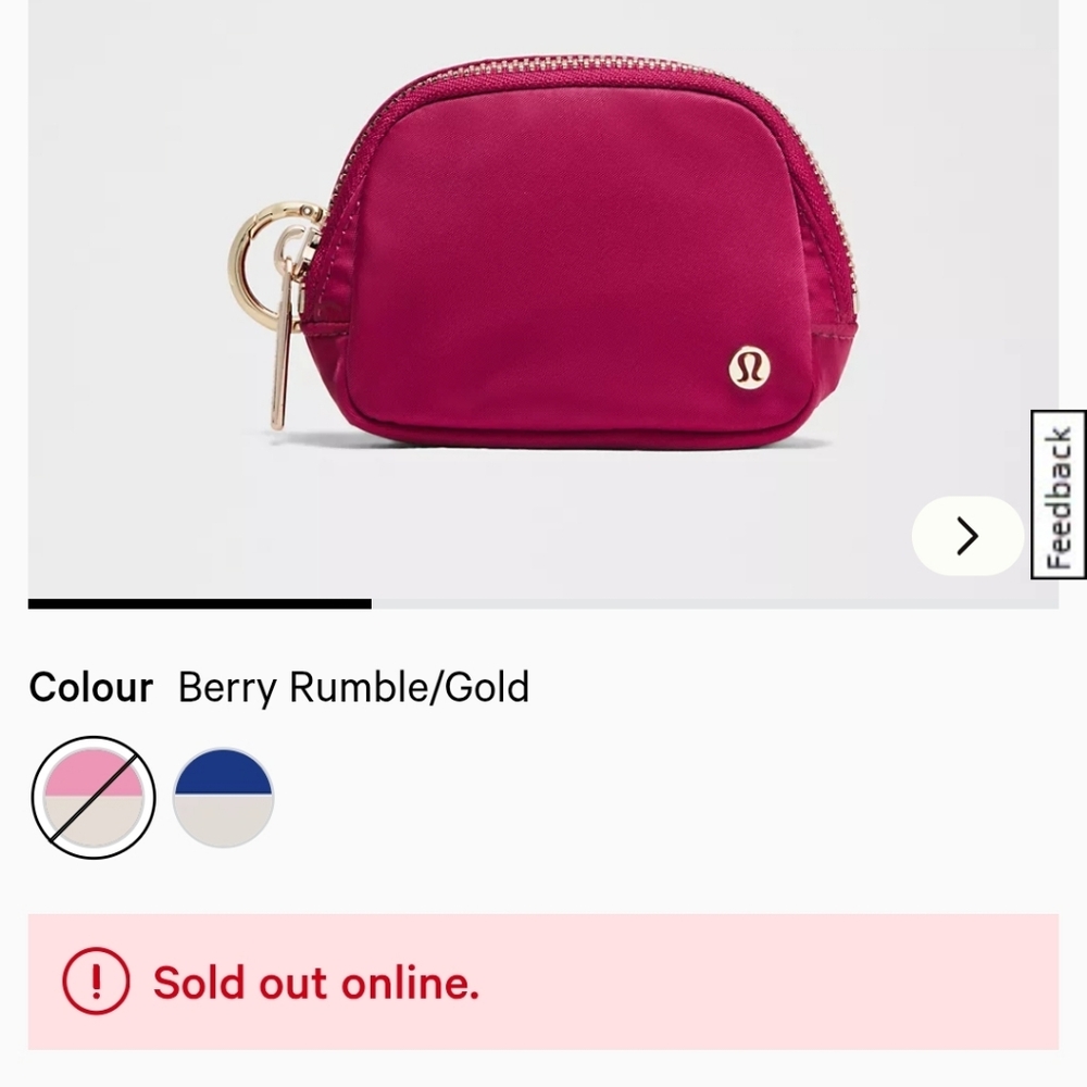 *NWT* LULULEMON Everywhere Belt Bag Nano In Berry Rumble - Picture 2 of 11